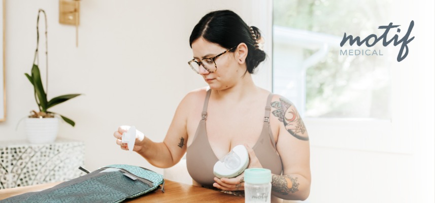 Motif Duo Double Electric Breast Pump with Silicone Manual Breast Pump,  Lactation Class, and Milk Storage Bags
