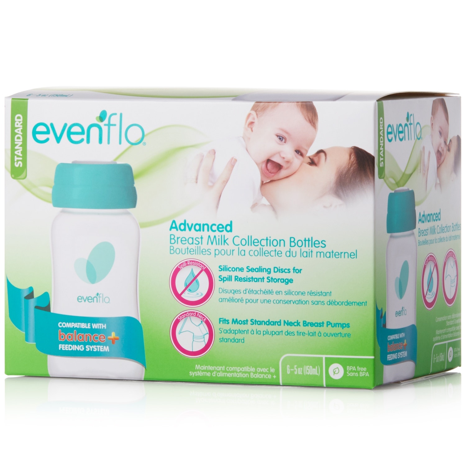 Evenflo Advanced Milk Collection Bottles (Pack of 6)