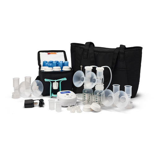 Ameda Mya Joy Breast Pump with Large Tote Deluxe Accessories