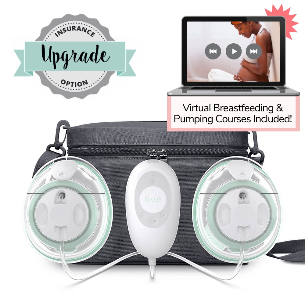 Elvie Stride Plus Double Electric Brest Pump with Lactation Course