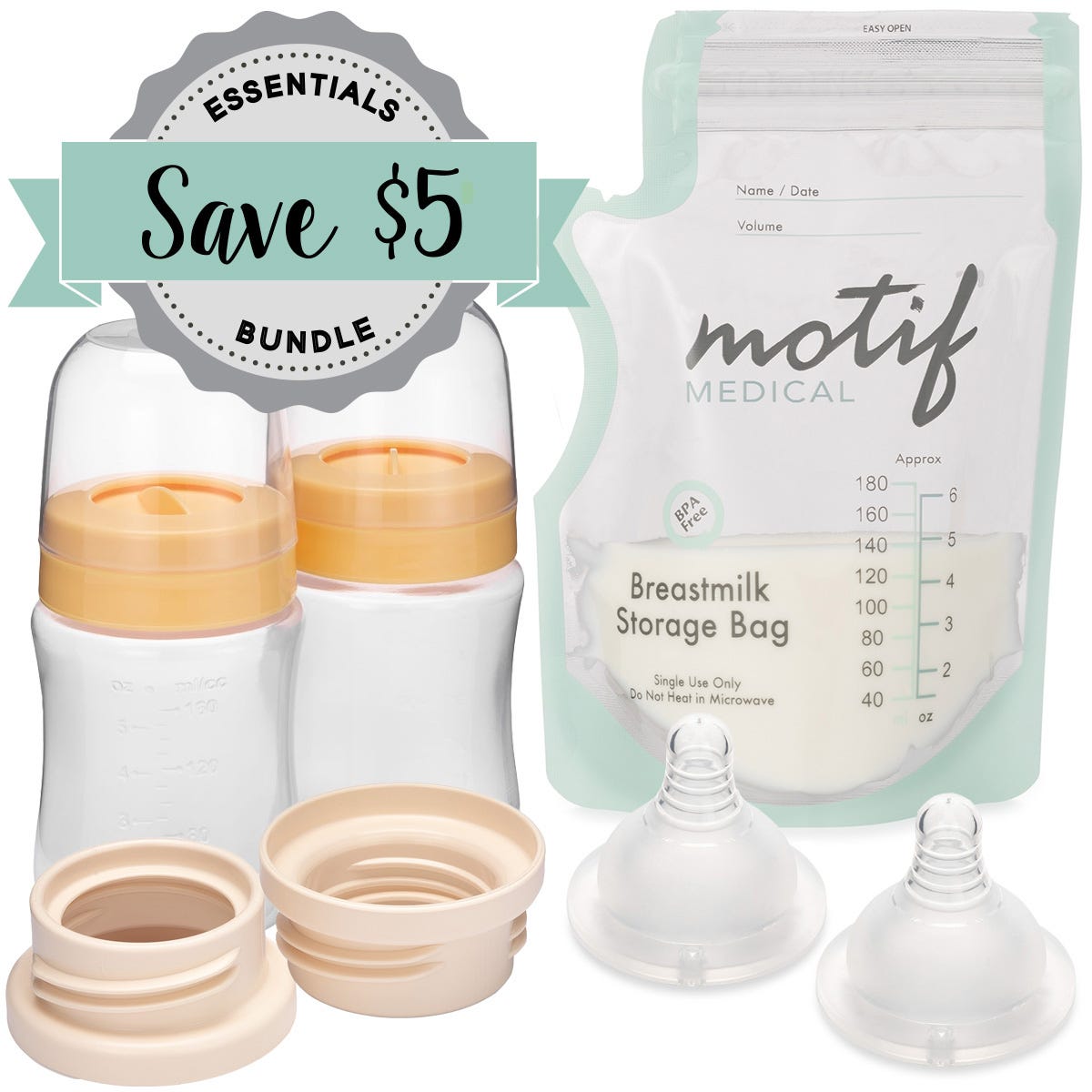 Motif Duo Milk Storage Containers