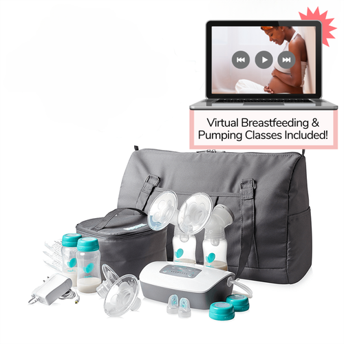 Evenflo Deluxe Advanced Breast Pump with Lactation Class & Milk Storage Bags