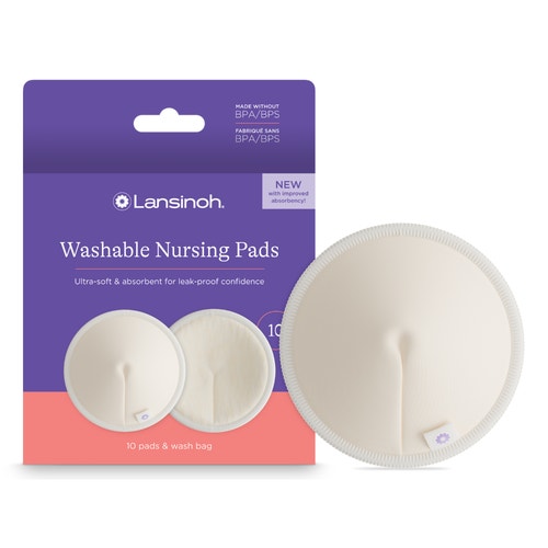 Lansinoh Washable Nursing Pads (10-Count)