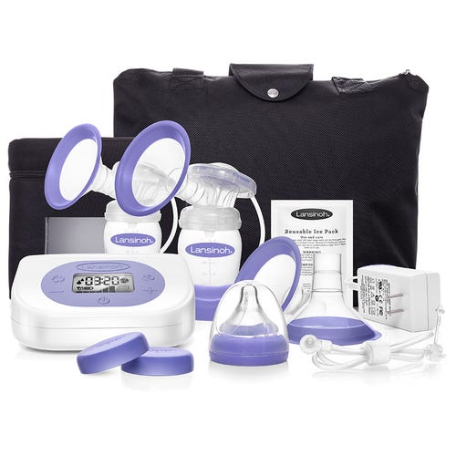 Lansinoh Smartpump 2.0 Double Electric Breast Pump Deluxe with Tote