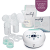 Motif Luna Double Electric Breast Pump with Nursing Pads and Breast Milk Storage Bags with Lactation Course