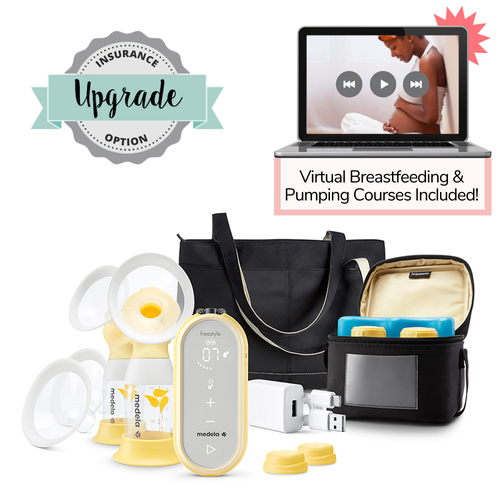 Medela Freestyle Flex Double Electric Breast Pump with Lactation Course & Milk Storage Bags