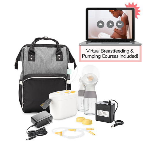 Medela Pump in Style with MaxFlow Breast Pump with AFBP Sydney Eclipse Breast Pump Backpack and Lactation Course