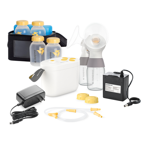 Electric breast best sale pump set