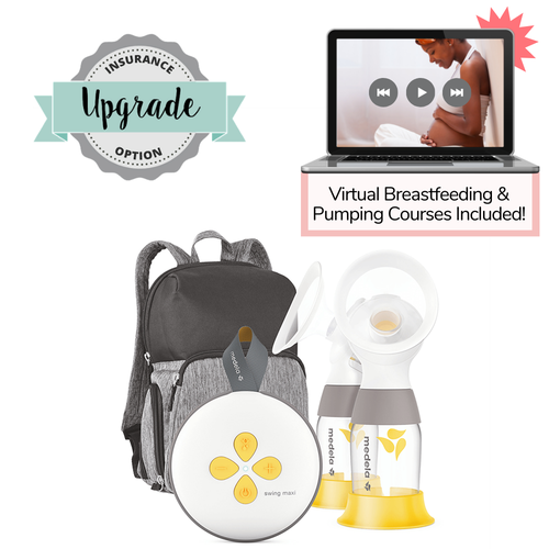 Medela Swing Maxi Double Electric Breast Pump with Lactation Course & Milk Storage Bags