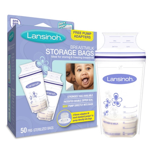 Lansinoh Breast Milk Storage Bags & Adapters