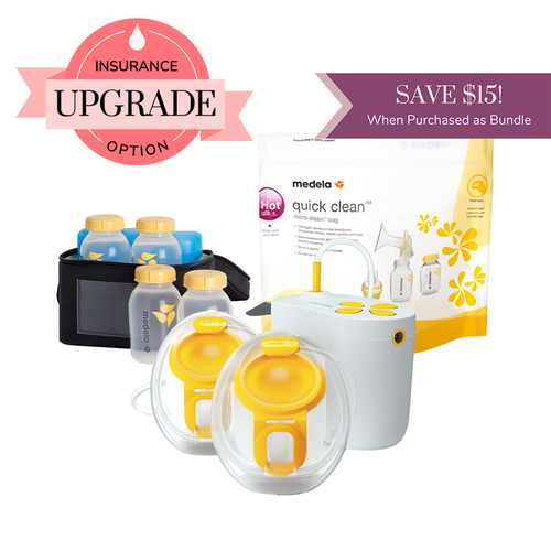 Medela Pump in Style Hands-Free Double Electric Breast Pump with Cooler Set and Bonus Quick Clean Steam Bag