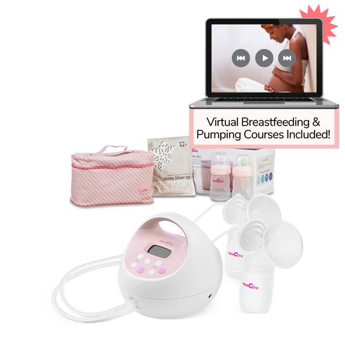 Spectra S2 PLUS Double Electric Breast Pump with Spectra Cooler Kit & Lactation Course