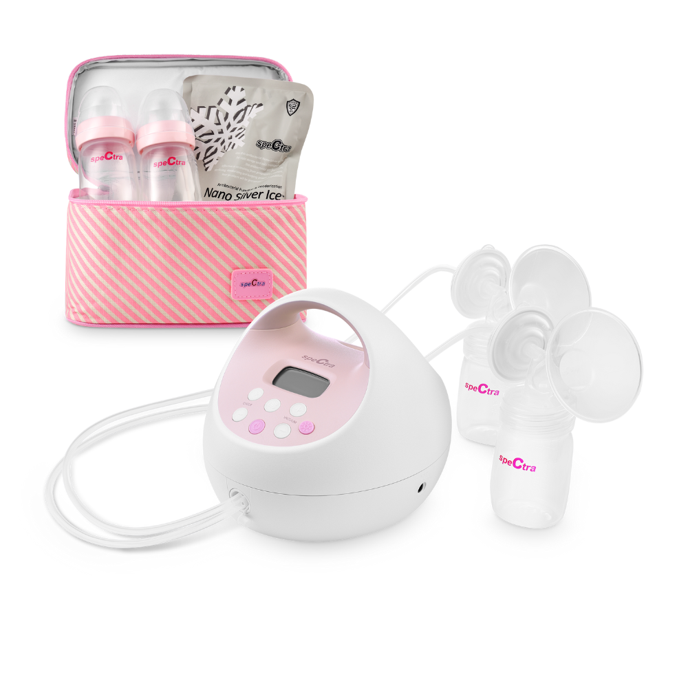 Spectra S2 PLUS Double Electric Breast Pump with Spectra Cooler Kit & Milk Storage Bags