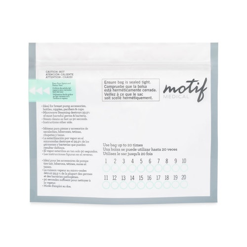Motif Microwave Steam Sterilizer Bags