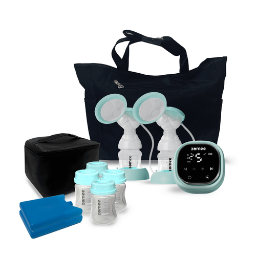 Zomee Z2 Double Electric Breast Pump with Tote and Cooler Set