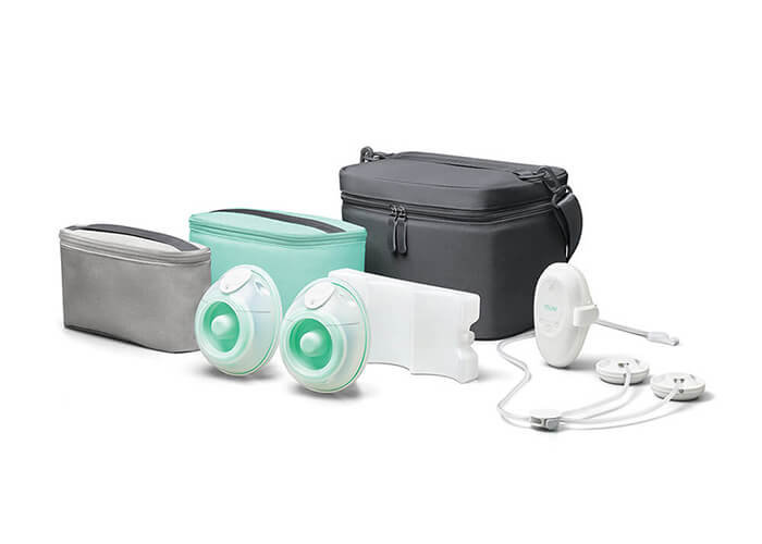 Elvie Stride Plus Double Electric Breast Pump with Milk Storage Bags