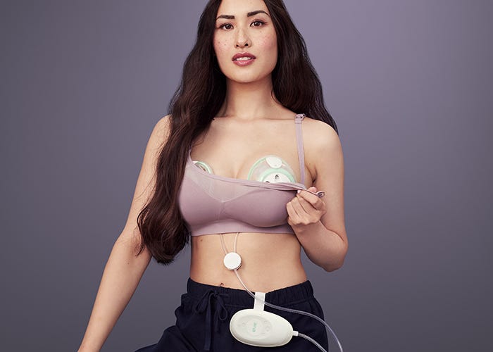 Elvie Stride Breast Pump with Milk Storage Bags