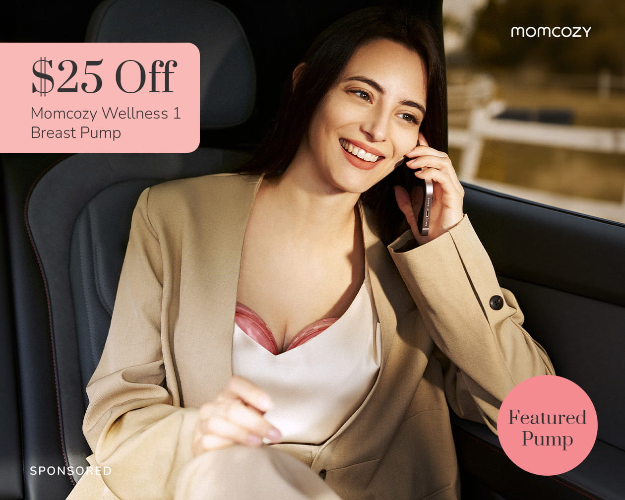 Momcozy W1 Warm-Massage Wearable Breast Pump